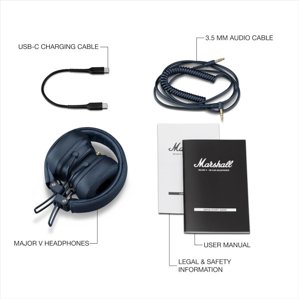 Marshall Major V Midnight Blue