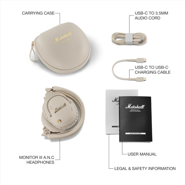 Marshall Monitor III ANC Cream